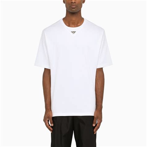 t-shirt bianca prada donna|prada t shirts women.